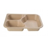 PT6222-48 - Pulp Paper 3 Cavity Deep Meal Tray